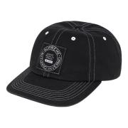 Supreme Milano Patch 6-Panel Svart Hatt Black, Unisex