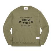 Supreme Begränsad upplaga Crewneck Light Olive Green, Herr