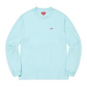 Supreme Begränsad upplaga Cyan Långärmad Tee Blue, Herr