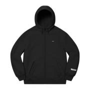 Supreme Svart Windstopper Dragkedja Hoodie Black, Herr