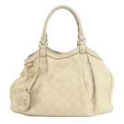 Gucci Vintage Pre-owned Laeder totevskor Beige, Dam