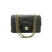 Chanel Vintage Pre-owned Laeder axelremsvskor Black, Dam