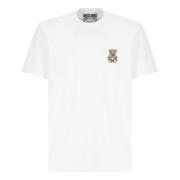 Moschino Vit Teddy Bear Logo T-shirt White, Herr