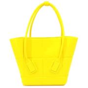 Bottega Veneta Vintage Pre-owned Gummi handvskor Yellow, Dam