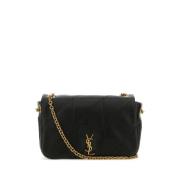 Saint Laurent Quiltad Nappa Läder Mini Axelväska Black, Dam