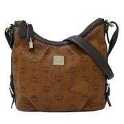 MCM Pre-owned Pre-owned Tyg axelremsvskor Brown, Dam