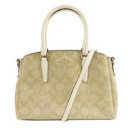 Coach Pre-owned Pre-owned Plast handvskor Beige, Dam