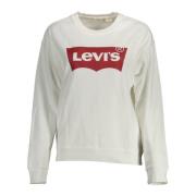 Levi's Vit Bomull Logo Sweatshirt White, Dam