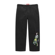 Supreme Begränsad upplaga Corduroy Chino Pant Svart Black, Dam