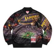 Supreme Begränsad Upplaga Varsity Jacket Svart Multicolor, Herr