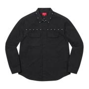 Supreme Studded Work Shirt Black Limited Edition Black, Herr