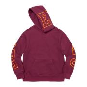 Supreme Burgundy State Hooded Sweatshirt Limited Edition Red, Herr