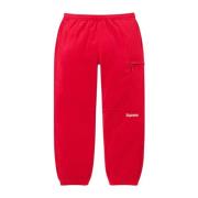 Supreme Röda Polartec Limited Edition Byxor Red, Herr