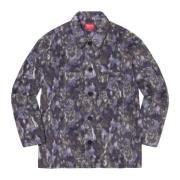 Supreme Lila Paisley Fleece Skjorta Limited Edition Multicolor, Herr