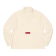 Supreme Begränsad upplaga Half Zip Pullover Naturlig Beige, Herr