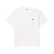 Lacoste Grundläggande Bomull T-shirt - Vit White, Herr