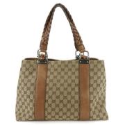 Gucci Vintage Pre-owned Tyg gucci-vskor Beige, Dam