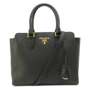 Prada Vintage Pre-owned Plast handvskor Black, Dam