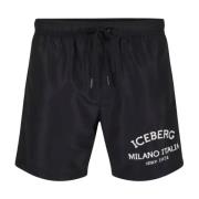 Iceberg Milano Italia Herr Kostym Black, Herr