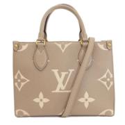 Louis Vuitton Vintage Pre-owned Canvas louis-vuitton-vskor Beige, Dam