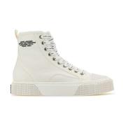 Marc Jacobs Hög Topp Canvas Sneakers White, Dam