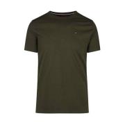 Tommy Jeans Broderad logotyp åtsittande T-shirt - Grön Green, Herr