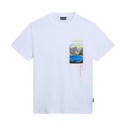 Napapijri Herr Canada T-shirt White, Herr