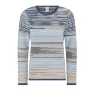 Skovhuus Mix Colour Pullover Blouse Indigo Multicolor, Dam