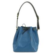 Louis Vuitton Vintage Pre-owned Laeder axelremsvskor Blue, Dam