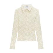 Msgm Beige Skjorta för Män Beige, Dam