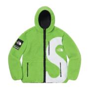 Supreme Begränsad upplaga Logo Hooded Fleece Jacket Green, Herr