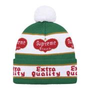 Supreme Grön Beanie Begränsad Upplaga Extra Kvalitet Multicolor, Unise...