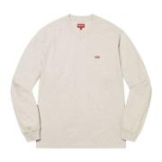 Supreme Begränsad Upplaga Box Logo Tee Havre Beige, Herr