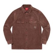 Supreme Corduroy Skjorta Brun Brown, Herr