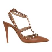 Valentino Garavani Rockstud Décolleté Skor Brown, Dam