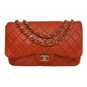 Chanel Vintage Pre-owned Laeder axelremsvskor Red, Dam