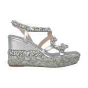 Alma EN Pena Pärlad Orm Kil Sandal Gray, Dam