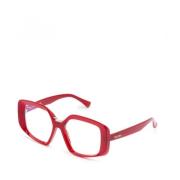 Max Mara Stilfull Optisk Ram Red, Dam