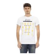 Trussardi Action T-shirt med Logomönster White, Herr