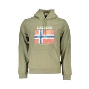 Napapijri Grön Fleece Sweatshirt Green, Herr