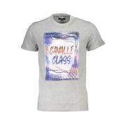 Cavalli Class Tryckt Logotyp T-shirt Gray, Herr