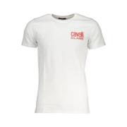 Cavalli Class Tryck Logo Kortärmad T-shirt White, Herr