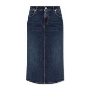 Alexander McQueen Denimkjol Blue, Dam