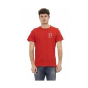 Bikkembergs Rött Frontprint T-shirt Red, Herr