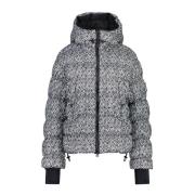 Bogner Tryckt Steppjacka med Logo Patch Gray, Dam