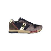 Blauer Blå Designer Sneakers Multicolor, Herr