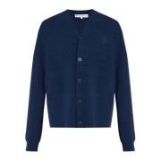 JW Anderson Cardigan med logotyp Blue, Herr