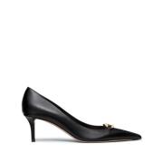 Valentino Garavani Svart VLogo Signature Pumps Slingback Black, Dam