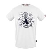 Aquascutum Herr Bomull T-shirt Enfärgad White, Herr