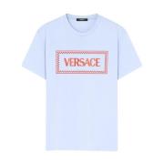 Versace Blå Clear T-shirts och Polos Blue, Herr